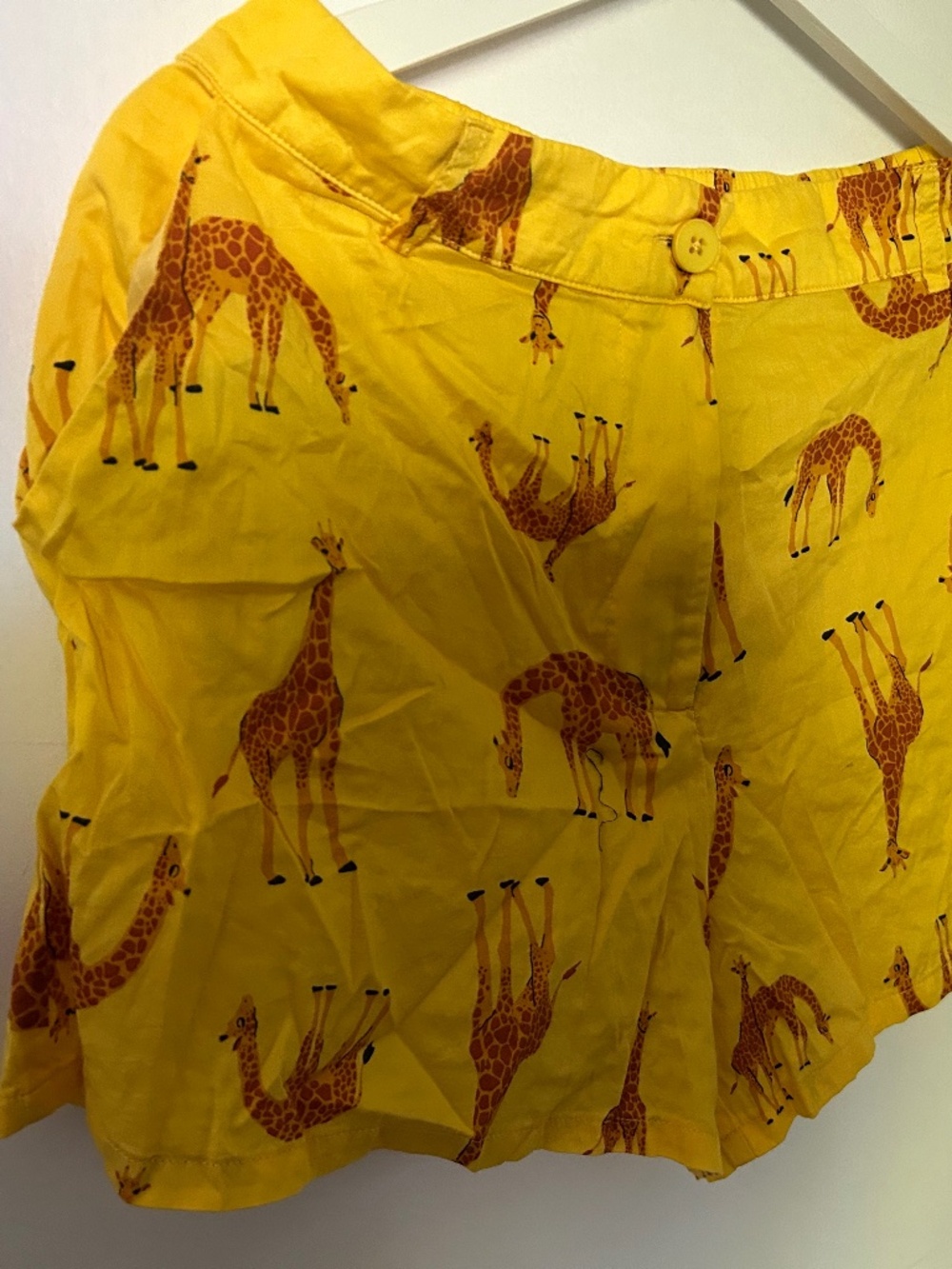 Modcloth - US L - Yellow Giraffee Shorts
